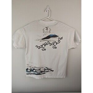 Vintage Kume JP Mens Tokyo Graphic Tee Shirt Cotton Japan Hokusai